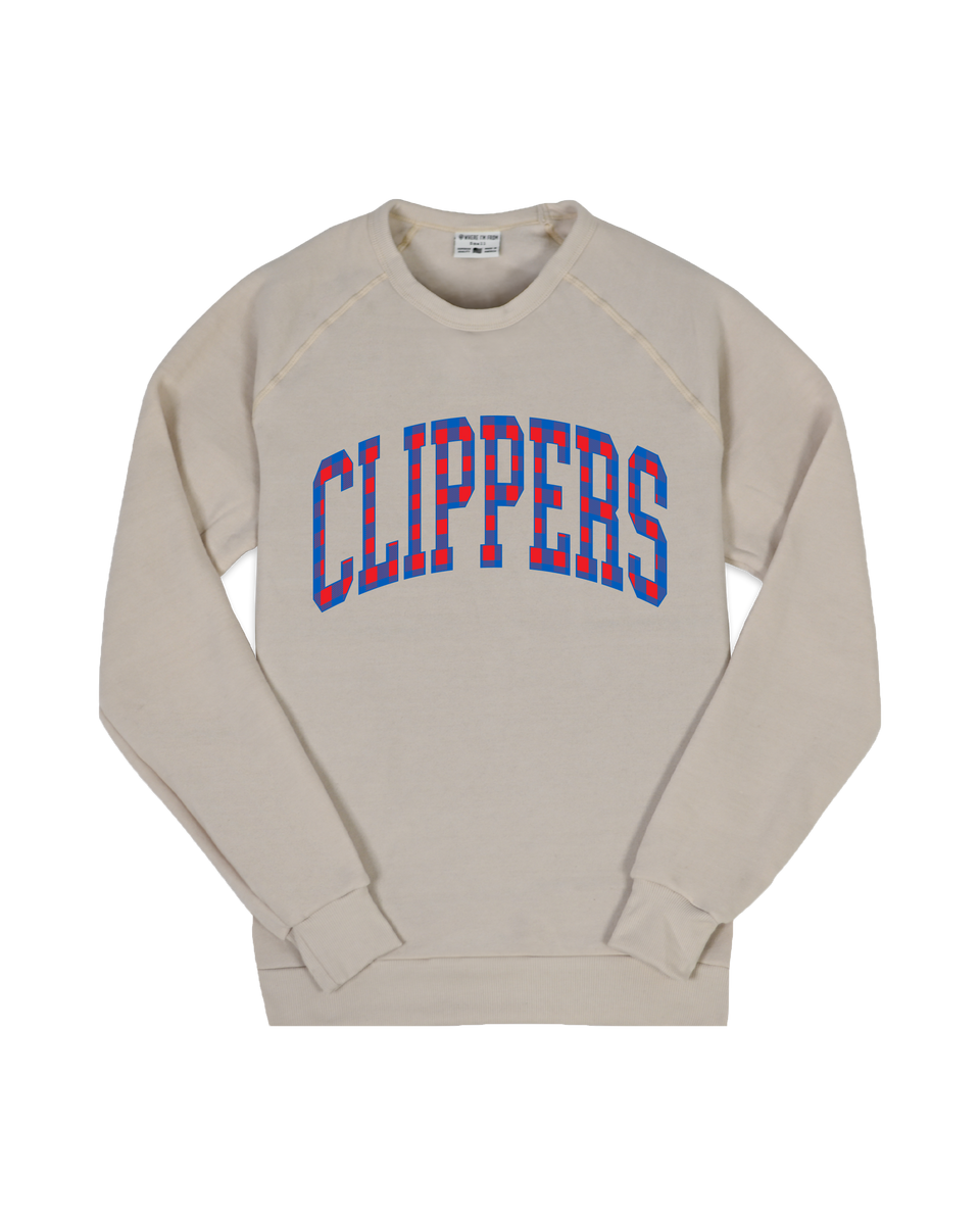 Plaid crew hotsell neck sweatshirt