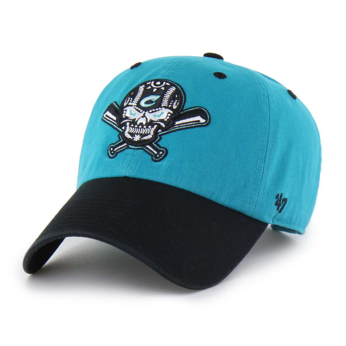 Columbus Clippers 47 Brand Copa Teal/Black Clean Up – Columbus