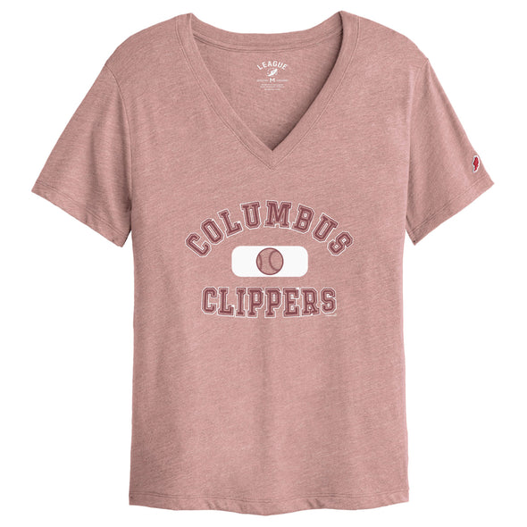 Columbus Clippers The League Women's Intramural Boyfriend V-Neck Tee