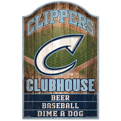 Columbus Clippers Wincraft Wood Sign