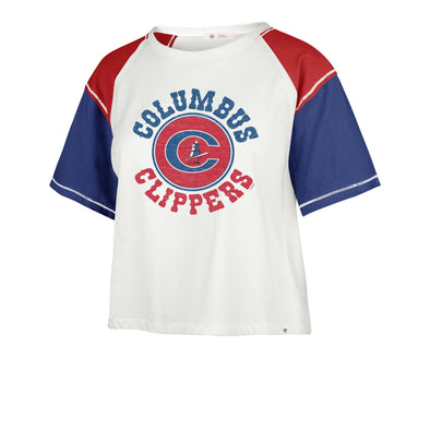 Columbus Clippers 47 Brand Women's Dolly Crop Tee