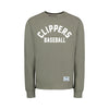 Columbus Clippers MV Sport Vintage Fleece Arch Raglan Crew