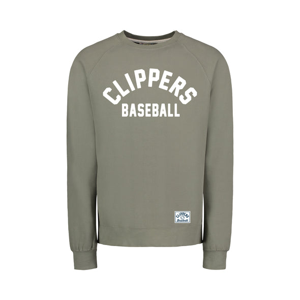 Columbus Clippers MV Sport Vintage Fleece Arch Raglan Crew