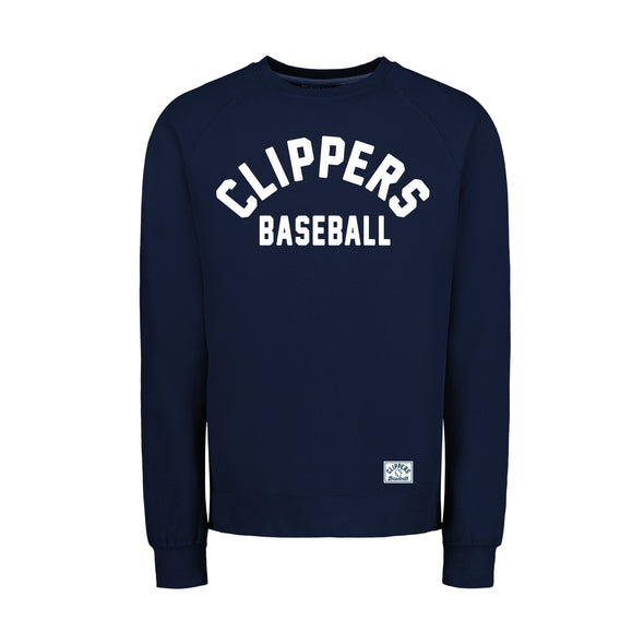 Columbus Clippers MV Sport Vintage Fleece Arch Raglan Crew