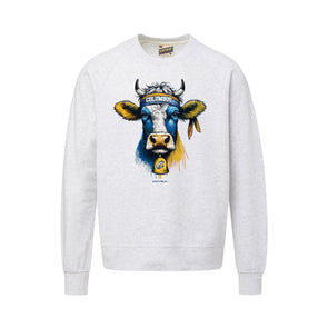Columbus Clippers MV Sport Vintage Fleece Raglan Cow Crew