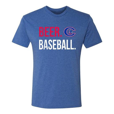 Columbus Clippers 108 Stitches Beer. Baseball. Tee
