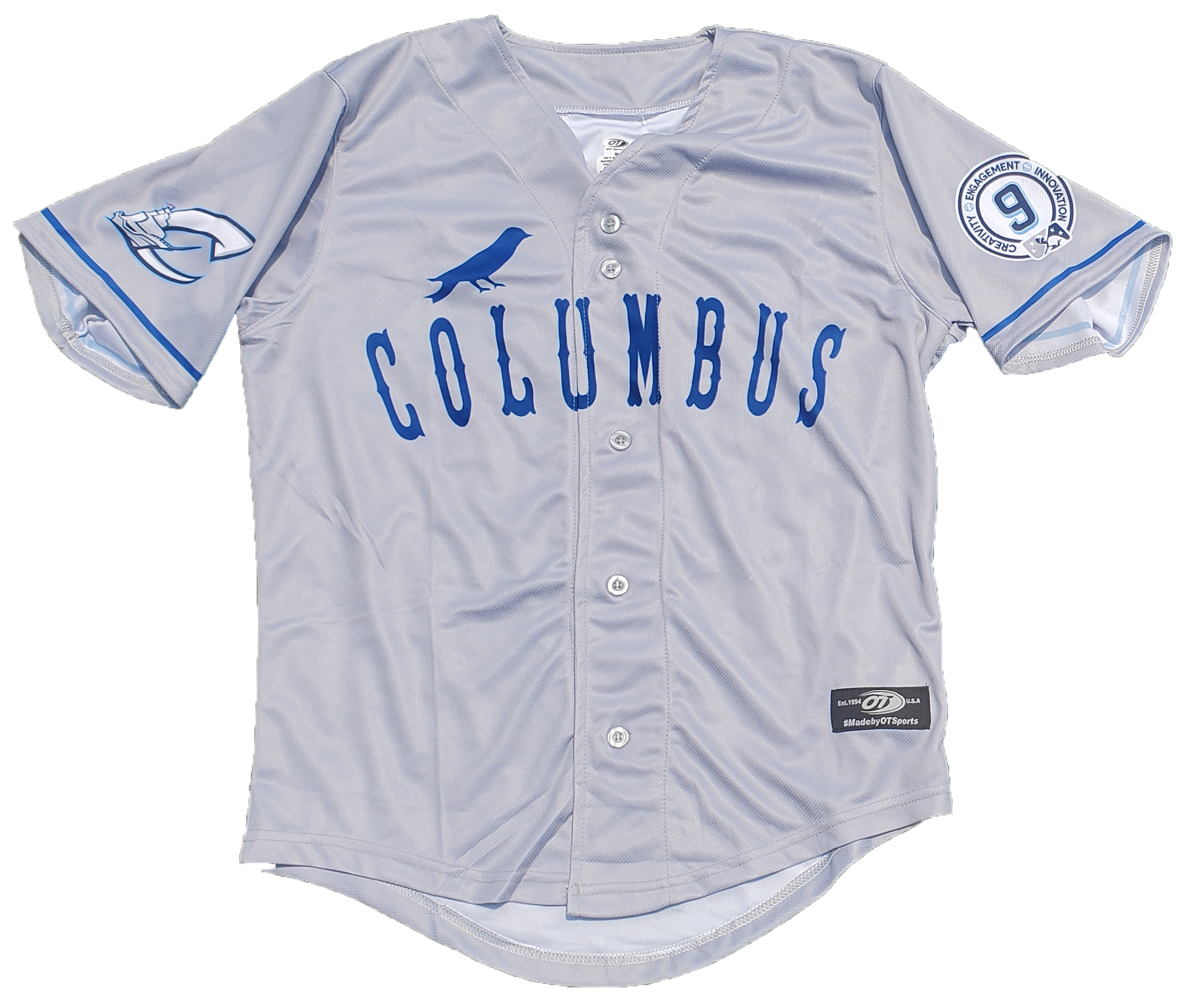 Columbus Clippers OT Sports Columbus Bluebirds Negro League Jersey Med