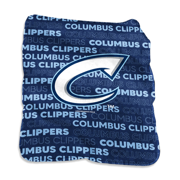 Columbus Clippers Logo Brands Classic Fleece Blanket