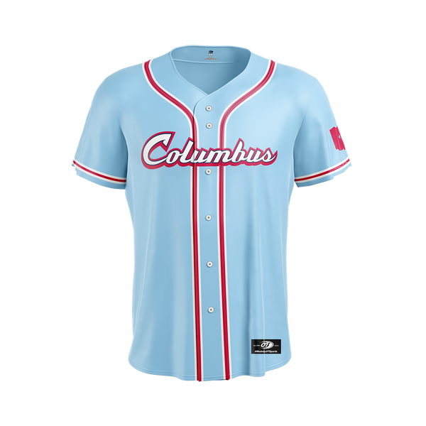 Columbus Clippers Baby Blue Alternate Jersey – Columbus Clippers
