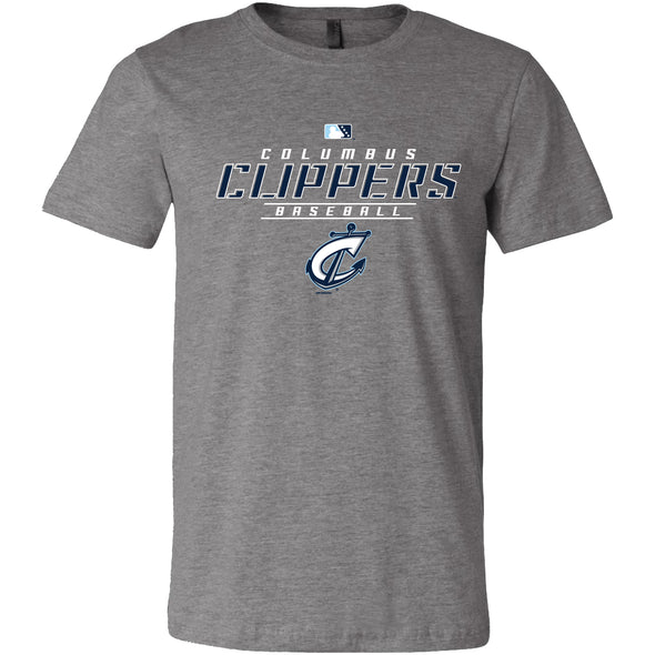 Columbus Clippers Bimm Ridder Gray Backdrop Tee