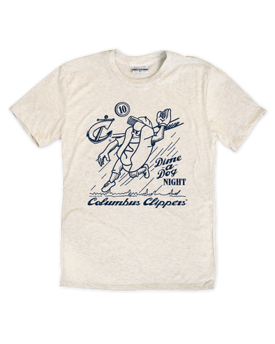 Columbus Clippers Where I'm From Dime a Dog Running Dog Tee