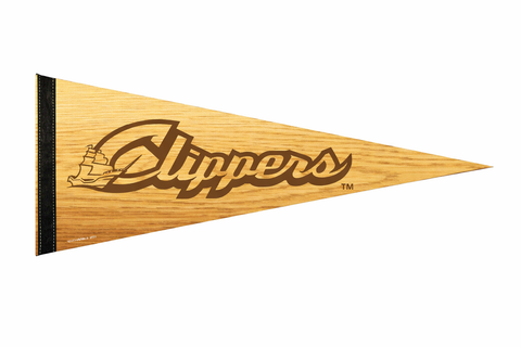 Columbus Clippers Wincraft Wood Grain Pennant