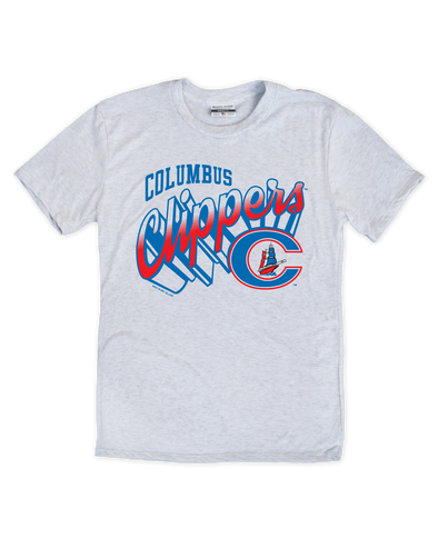 Columbus Clippers Baseball Nike T Shirt - Adult L - Gray