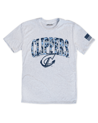 Columbus Clippers Where I'm From Blue Camo Tee
