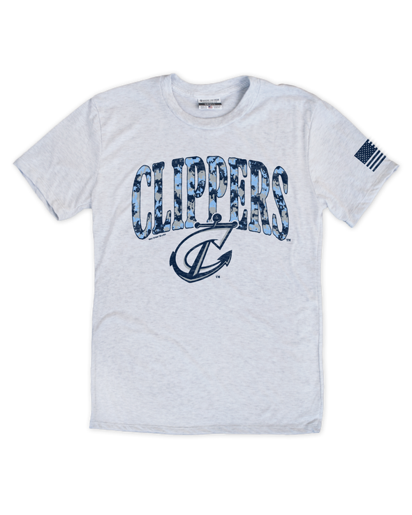 Columbus Clippers Where I'm From Blue Camo Tee