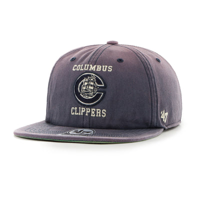 Columbus Clippers 47 Brand Double Play Captain Snapback