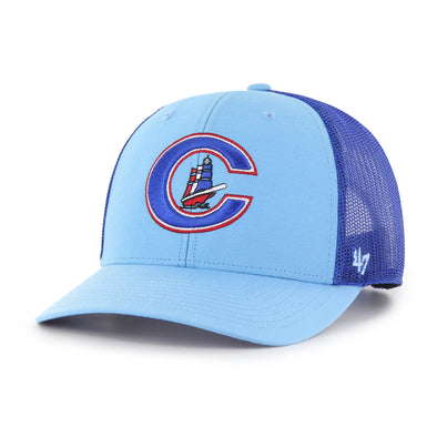 Columbus Clippers 47 Brand Columbia Blue Trucker Hat