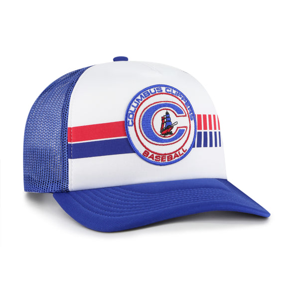 Columbus Clippers 47 Brand Wax Pack Retro Foam Mesh Trucker