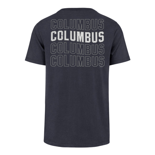 Columbus Clippers 47 Brand Atlas Blue Hang Back Franklin Tee
