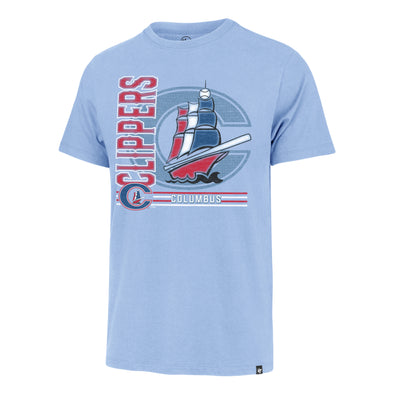 Columbus Clippers 47 Brand Gulf Blue Strike Back Franklin Tee