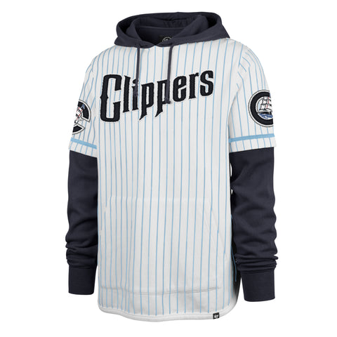 Columbus Clippers 47 Brand Pinstripe Shortstop Pullover