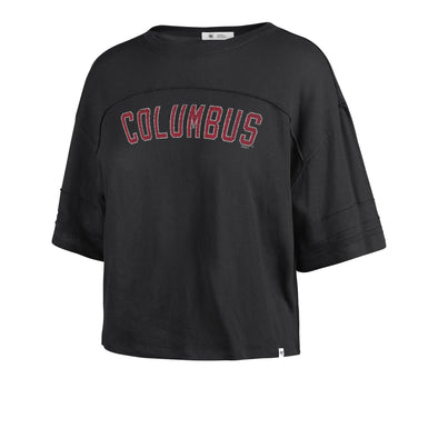 Columbus Clippers 47 Brand Women's Stevie Crop Tee
