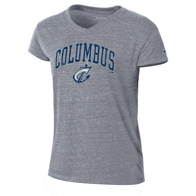 Columbus Clippers Champion Women's Tri-Blend V-Neck Tee