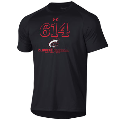 Columbus Clippers Under Amour Black Tech Tee
