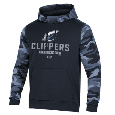 Columbus Clippers Under Armour Rival Fleece Blocked Hood