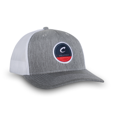 Columbus Clippers Outdoor Cap Gray Circle Patch Hat