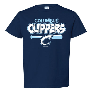 Men's Champion Navy Columbus Clippers Jersey T-Shirt Size: Medium