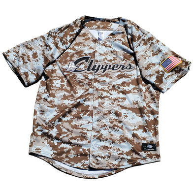 Columbus Clippers OT Sports Youth Camo Jersey