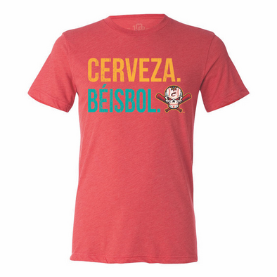 Columbus Clippers 108 Stitches Cerveza. Beisbol Tee
