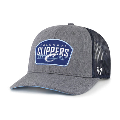 Columbus Clippers 47 Brand Slate Trucker Hat